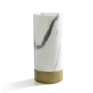 3SC Apuana 2.0 Стакан для зубных щеток настольный, мрамор, цвет: matt satin brass AP03ALX