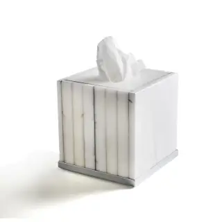 3SC Rigato Диспенсер для бумажных салфеток, настольный, цвет: Alabaster/Polished Nickel AL71NL