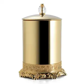 3SC Bally Ведро с крышкой, ручка Swarovski, цвет: золото 24к. глянцевый FSS65/05SLGD
