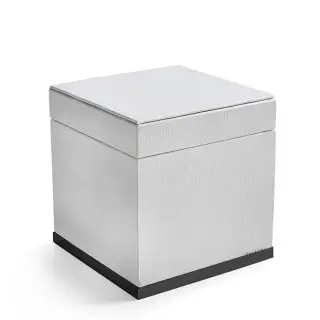 3SC Snowy Коробочка универсальная, 14х14хh14см, с крышкой, настольная, цвет черный матовый SN48ANO