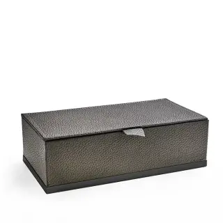 3SC Milano Коробочка универсальная, 25х13хh8см, с крышкой, настольная, цвет черный матовый ML49ANO