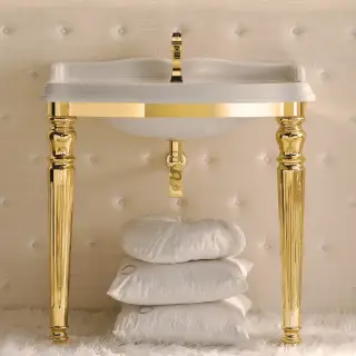 3SC Консоль King 71х54хh97см, с раковиной LA01 и сиф., цвет золото Lucido KI3070GD