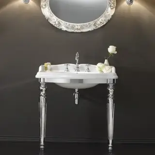 3SC Консоль King 90х56хh97см, с раковиной LA02 и сиф., цвет хром KI3090SL