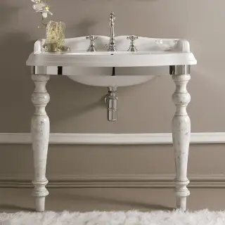 3SC Консоль Firenze 90х56хh97см, с раковиной LA02 и сиф., цвет хром FI3090SL