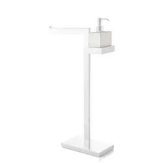 3SC SK Напольная стойка 30х14хh63см, с полотенцедержателем и мыльницей, цвет белый матовый SK51BO