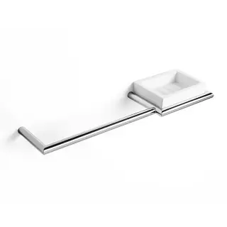 3SC Guy Полотенцедержатель и мыльница справа, подвесной, цвет: белый матовый/хром GU10DXSL