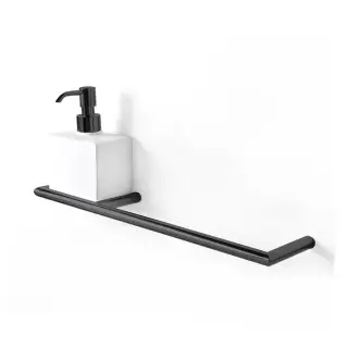 3SC Guy Полотенцедержатель и дозатор слева, подвесной, цвет белый матовый черный матовый GU10DSXNO