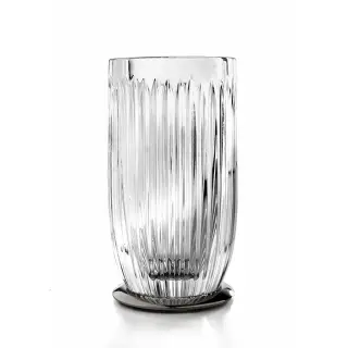 3SC Elegance Стакан настольный, стеклянный прозрачный, цвет: хром EL03ACRSL