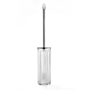 3SC Montblanc Ершик для унитаза напольный со стеклянной колбой, цвет: хром MB17ACRSL