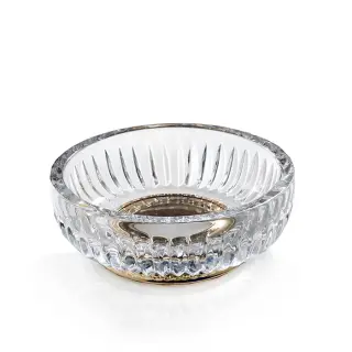 3SC Elegance Мыльница со стеклянной чашей, настольная, цвет: золото opaco EL01AAMGO