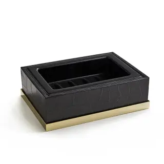 3SC Cocco Мыльница с латунной чашей, настольная, цвет: золото Lucido CO01AGD