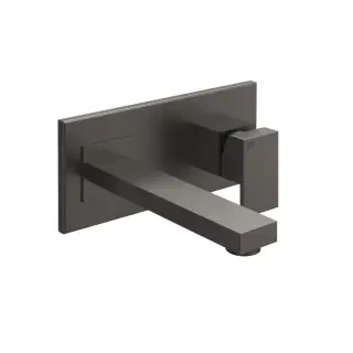 Gessi Rettangolo Встраиваемый однорычажный смеситель, излив 20,6 cм, цвет: black metal brushed PVD 44836#707