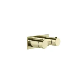 Gessi Ingranaggio Встраиваемый термостат для душа, с 2мя независимыми выходами, цвет: brass PVD 63334#710