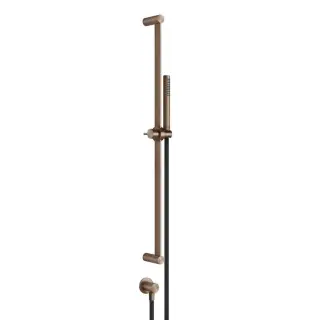 Gessi 316 Bath-Shower Штанга 82,8см, с руч душ,шлангом 1,5м, шланг.подсоед, цвет: copper brushed PVD 54045#708