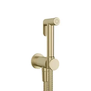 Gessi Гигиенический душ, с выпуском-держателем и шлангом 1.25 м цвет: brushed brass PVD 14331#727