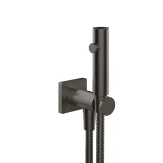 Gessi Rilievo Гигиенический душ настенный на 1/2, цвет: black metal brushed PVD 59153#707