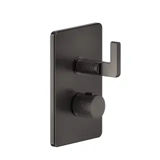 Gessi Inciso Shower Внешние части для терм. смес. на 3 поз., цвет: black metal brushed PVD 58136#707