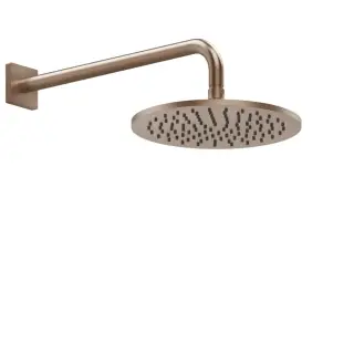 Gessi Rilievo Верхний душ d25 см, с настен. держ. 38,9 см, цвет: copper brushed PVD 59148#708