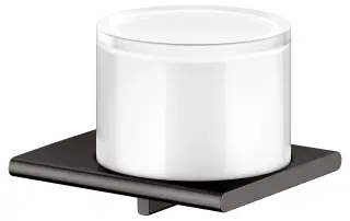 Keuco Edition 400 Дозатор жидкого мыла, подвесной, стеклянная колба, цвет: титан черный 11552 359000