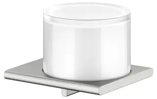 Keuco Edition 400 Дозатор жидкого мыла, подвесной, стеклянная колба, цвет: нержавеющая сталь 11552 219000