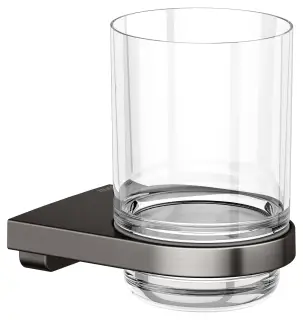 Keuco Collection Moll Держатель стакана, подвесной, в комплекте со стаканом, цвет: титан черный 12750 359000