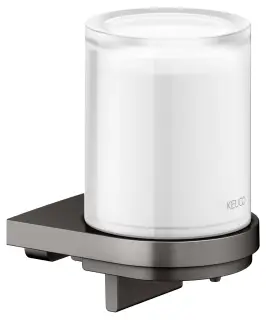 Keuco Collection Moll Дозатор жидкого мыла, подвесной, стеклянная колба, цвет: титан черный 12752 359000