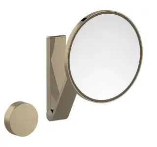 Keuco Kosmetikspiegel Косметическое зеркало подвесное, 5-ти кратное увелич., подсветка, цвет: никель 17612 059002