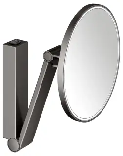 Keuco Kosmetikspiegel Косметическое зеркало подвес., 5-ти крат. увелич., подсветка, цвет:титан черн. 17612 359004