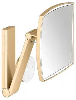Keuco Kosmetikspiegel Косметическое зеркало подвесное, 5-ти кратное увелич., подсветка, цвет: латунь 17613 259002
