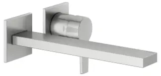 Keuco Edition 11 Смеситель для раковины рычаж., 2 потреб., излив 26,5см, встр., цвет: нерж. сталь 51116 210202