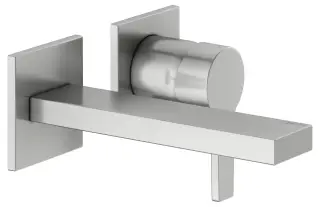 Keuco Edition 11 Смеситель для раковины рычаж., 2 потреб., излив 21,9см, встр., цвет: нерж. сталь 51116 210201