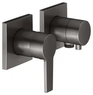 Keuco Edition 11 Смеситель для душа встр., внеш. часть, на 2 потреб., с переключ., цвет:титан черный 51151 351122