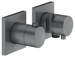 Keuco Edition 11 Смеситель для душа термостат. 3 потребителя, встр., внешняя часть, цвет:хром черный 51153 131232