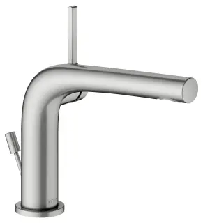 Keuco Edition 400 Смеситель для раковины рыч. 120, с д/к и гарнитуром для слива, цвет:нерж. сталь 51504 210002