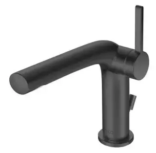 Keuco Edition 400 Смеситель для раковины рычажный 120, с д/к и гарнитуром слива, цвет:хром черный 51504 130002