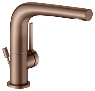 Keuco Edition 400 Смеситель для раковины рычажный 150, с д/к и гарнит. слива, цвет: красное зол. 51505 290000