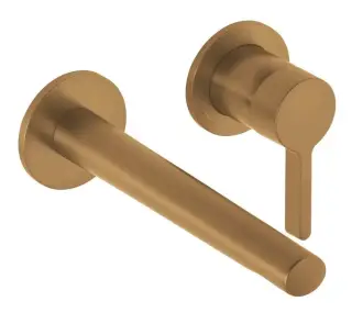 Keuco Edition 400 Смеситель для раковины рычаж., на 2 потреб., излив 18,7 см, встр., цвет: бронза 51516 030201