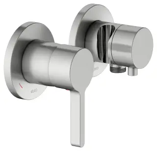 Keuco Edition 400 Смеситель для душа встраив., 2 потреб., с держателем и переключ., цвет:нерж. сталь 51551 211221