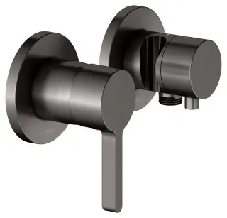 Keuco Edition 400 Смеситель для душа встр., 2 потребителя, с держателем и перекл., цвет:титан черный 51551 351221