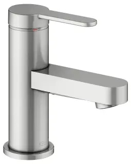 Keuco Ixmo Смеситель для раковины рычажный 60, без д/к и гарнитура для слива, цвет: нерж. сталь 59504 213100