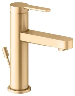 Keuco Ixmo Смеситель для раковины рычажный 100, с д/к и гарнитуром для слива, цвет: латунь 59502 253000