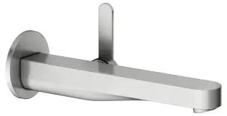 Keuco Ixmo Смеситель для раковины рычажный, 1 потреб., излив 24,1 см, встр., цвет: нерж. сталь 59516 211301