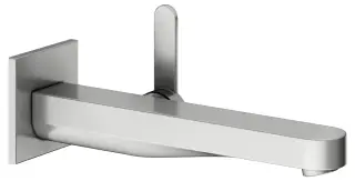 Keuco Ixmo Смеситель для раковины рычажный, 1 потребитель, излив 24,1см, встр., цвет: нерж. сталь 59516 211302