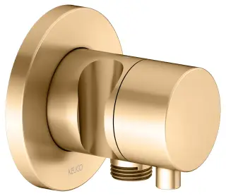 Keuco Ixmo Запорный вентиль с выпуском для шланга и держателем, внешняя часть, цвет: латунь 59541 251201