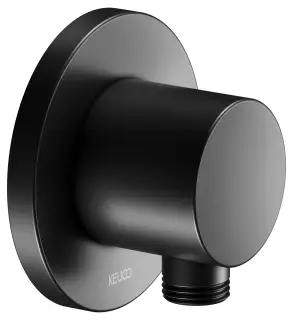 Keuco Ixmo Шланговое подключение DN15, круглая розетка, цвет: черный матовый 59547 370001