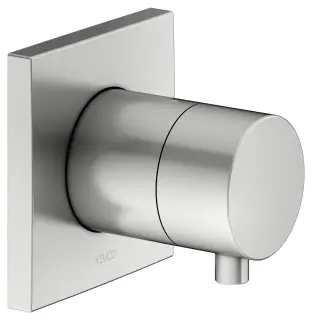 Keuco Ixmo Вентиль-перекл. 2 потреб. DN15, внеш. часть, с выводом шланга и держ., цвет: нерж. сталь 59556 211002