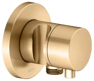 Keuco Ixmo Вентиль-переключатель на 2 потреб. DN15, внеш. часть, выводом шланга и держ., цвет:латунь 59556 251201