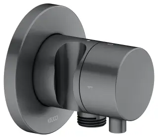 Keuco Ixmo Запорный вентиль с переключателем на 2 потреб. DN15 и держателем лейки, цвет:хром черный 59557 131201