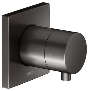 Keuco Ixmo Запорный вентиль с переключателем на 2 потребителя DN15, цвет: титан черный 59557 351002