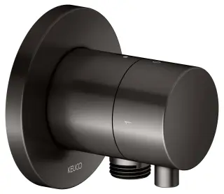 Keuco Ixmo Запорный вентиль с переключателем на 2 потреб. DN15 и выводом шланга, цвет: титан черный 59557 351101